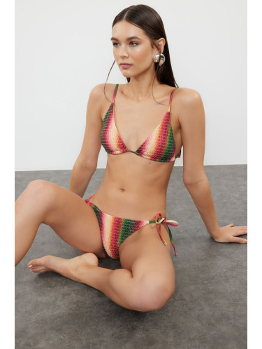 Trendyol Gradient Patterned Triangle Bikini Brazilian Bikini Set