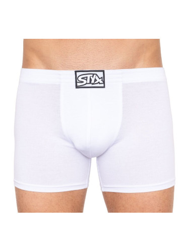 Men's boxers Styx long classic rubber white