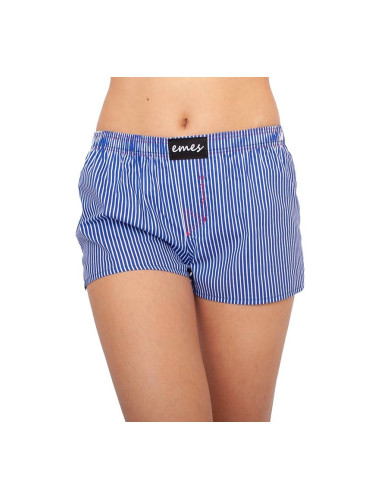 Emes blue-and-white shorts with stripes