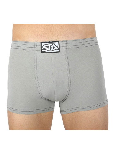 Men's boxers Styx classic rubber light gray