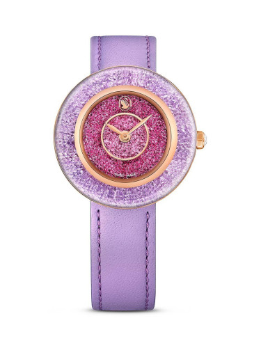 Часовник Swarovski CRYSTALLINE LUSTRE дамски в лилаво