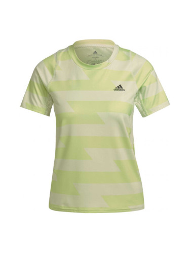 adidas RUNNING TEE Дамска тениска за бягане, светло-зелено, размер