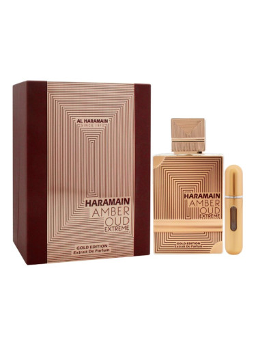 Al Haramain Amber Oud Extreme Gold Edition Extrait de Parfum and atomiser Парфюм унисекс 60 ml и пулверизатор /2022(Erba Pura)