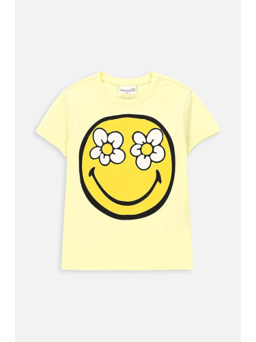 Детска тениска Coccodrillo в жълто
