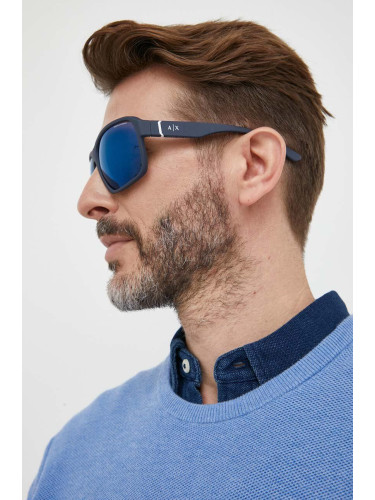 Слънчеви очила Armani Exchange в синьо 0AX4131SU
