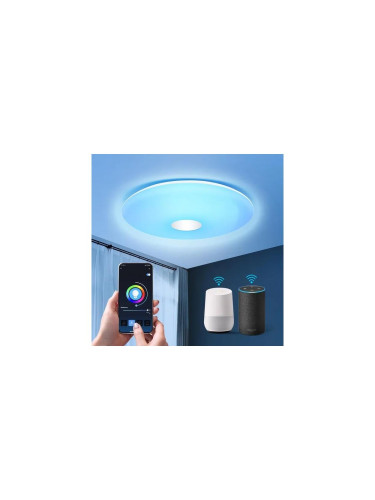 Aigostar - LED RGB Димируема лампа 18W/230V Ø 34 см Wi-Fi
