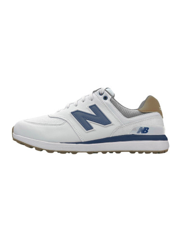 New Balance 574 Greens Mens Golf Shoes White/Navy 45,5