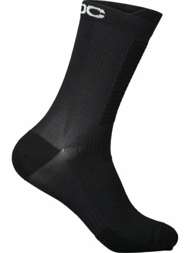 POC Lithe MTB Mid Sock Uranium Black S Чорапи за колоездене