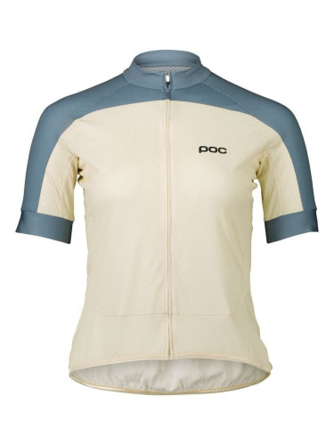 POC Essential Road Women's Logo Jersey Okenite Off-White/Calcite Blue M