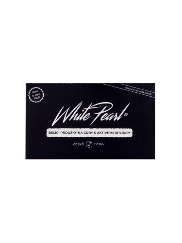 White Pearl PAP Charcoal Whitening Strips Избелване на зъби 28 бр увредена кутия