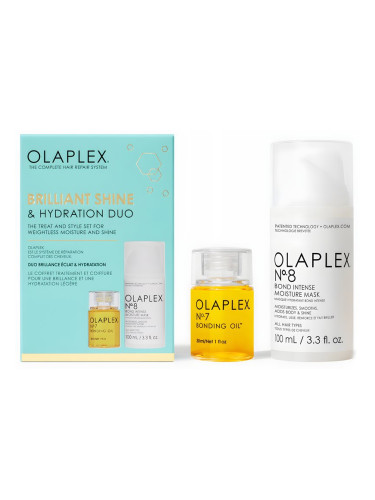 Olaplex Brilliant Shine & Hydration Duo козметика за коса(за хидратация и блясък)
