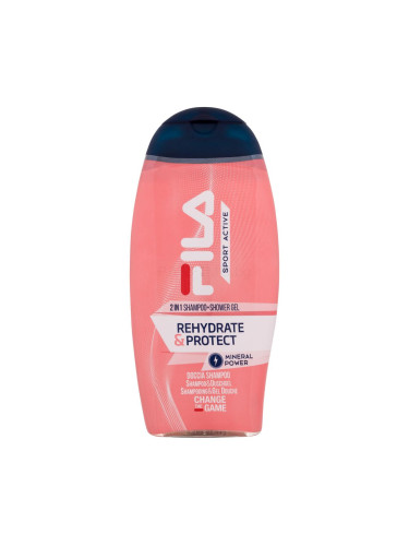 Fila Sport Active Rehydrate & Protect 2in1 Shampoo + Shower Gel Душ гел за жени 250 ml
