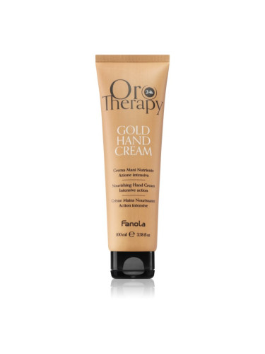 Fanola Oro Therapy Gold Hand Cream Хидратиращ и подхранващ крем с 24 каратово злато 100 мл.