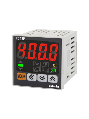 Термоконтролер TC4SP-14R, 100~240VAC, -100~1200°C, Cu50, Pt100, J, K, L, релеен/SSR+ алармен