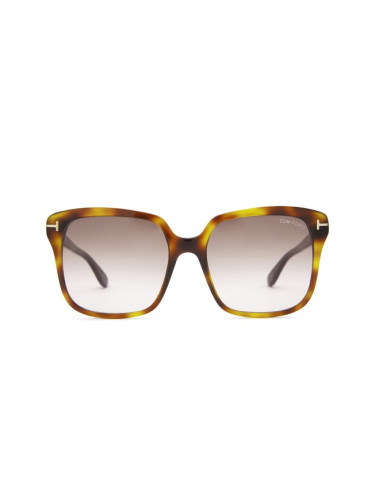 Tom Ford Faye-02 Ft0788 53F 56 - квадратна слънчеви очила, дамски, кафяви