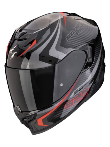 Scorpion EXO 520 EVO AIR TERRA Black/Silver/Red M Каска