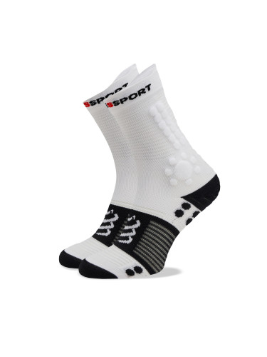 Дълги чорапи unisex Compressport Pro Racing V4.0 Trail XU00048B Бял