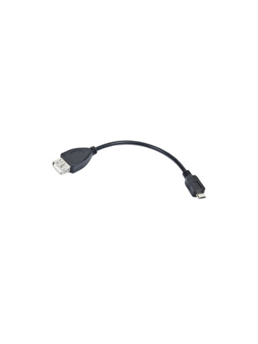 Кабел Lanberg, от USB micro-b(м) към USB-A(ж), 0.15m, черен, 50бр