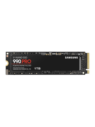 Памет SSD 1TB, Samsung 990 PRO (MZ-V9P1T0BW), PCIe 4.0 NVMe, M.2 (2280), скорост на четене 7450Mb/s, скорост на запис 6900MB/s