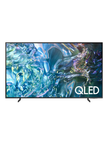 Телевизор Samsung QE-75Q60DA (2024), 75" (190.5cm) 4K/UHD QLED Smart TV, HDR10, 4K AI Upscaling, Dolby Atmos, Adaptive Sound, DVB-T2/C/S2, Wi-Fi, Bluetooth, LAN, 3x HDMI, 2x USB