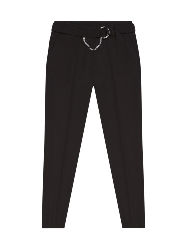 Trousers with decorative belt