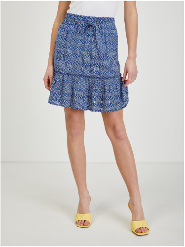 Women's blue patterned skirt ORSAY