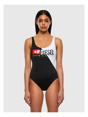 Diesel Swimsuit - BFSWFLAMMYCUT SWIMSUIT black and white