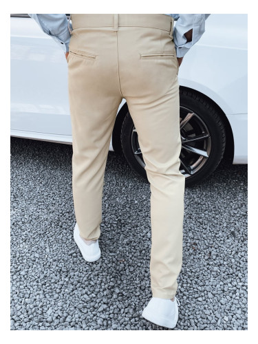 Men's Beige Dstreet Trousers