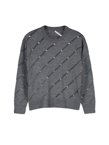 Trendyol Anthracite Openwork/Hole Knitwear Sweater