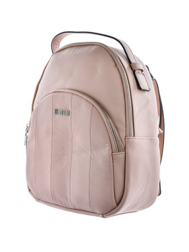 Women's Leather Backpack 2in1 Big Star LL574098 pink