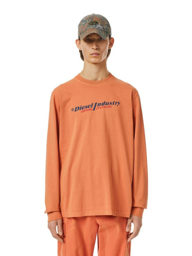Diesel Sweatshirt- T-JUST-LS-IND T-SHIRT orange