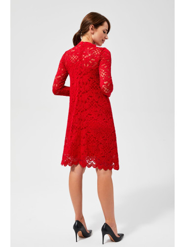 Lace dress - red