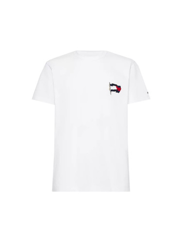 Tommy Hilfiger T-shirt - WAVY FLAG CASUAL TEE white