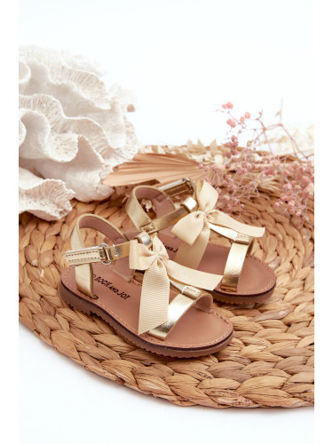 Boto Детски сандали с панделка и велкро лепенки Golden Joratia