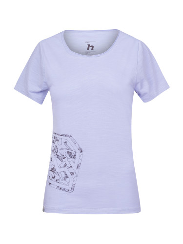 Women's cotton T-shirt Hannah ZOEY II purple heather