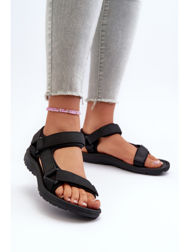 EVENTO Леки дамски черни спортни сандали Lumeria