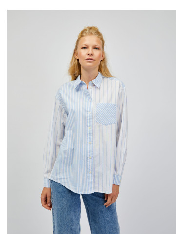 White-Blue Women's Striped Shirt GAP