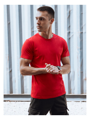 Men's Solid Color T-Shirt Red Dstreet