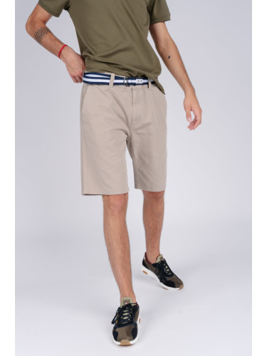 Tommy Jeans Shorts - TJM BELTED CHINO SHORT cream