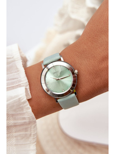 Women's watch with mint strap Ernest