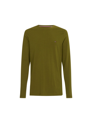 Tommy Hilfiger T-shirt - STRETCH SLIM FIT LONG SLEEVE TEE green