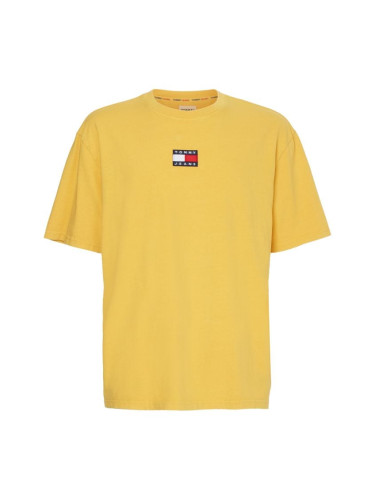 Tommy Jeans T-shirt - TJM WASHED BADGE TEE yellow
