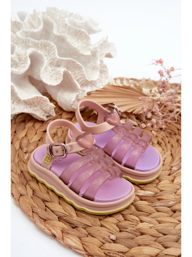 Fragrant children's sandals with Velcro fastener ZAXY Purple