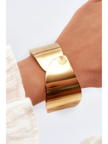 Smooth gold stainless steel bracelet