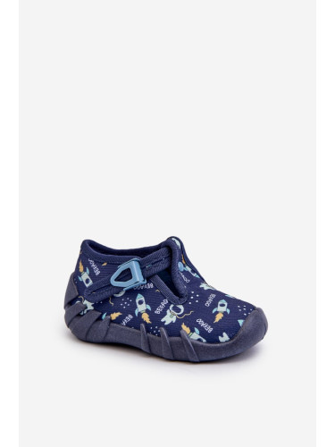 Comfortable children's slippers BEFADO Navy Blue