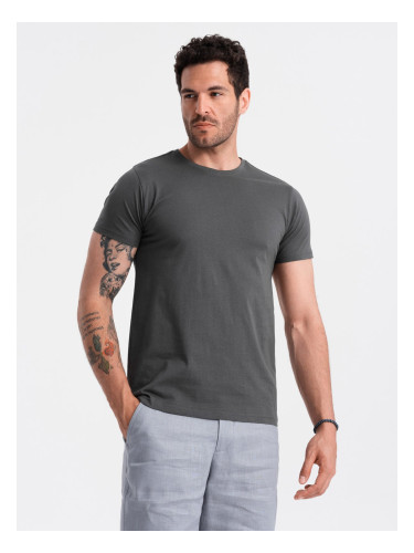 Ombre Men's classic cotton BASIC T-shirt - graphite