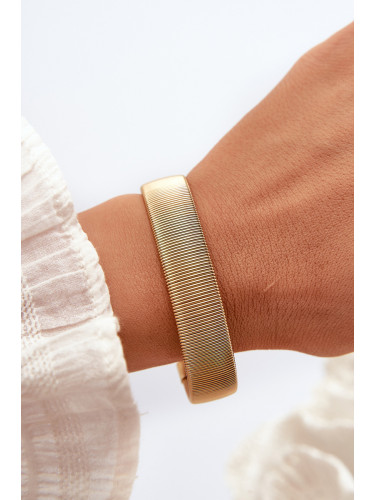 Glam Chic Еластична дамска гривна от неръждаема стомана златисто