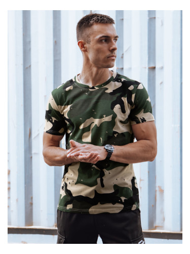 Dstreet Khaki Camouflage Men's T-Shirt