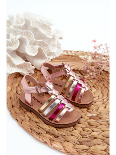 Gladiator children's sandals with velcro fastening, multicolored Radovia
