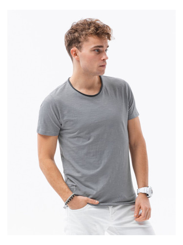 Ombre Men's T-shirt with raw finish - gray